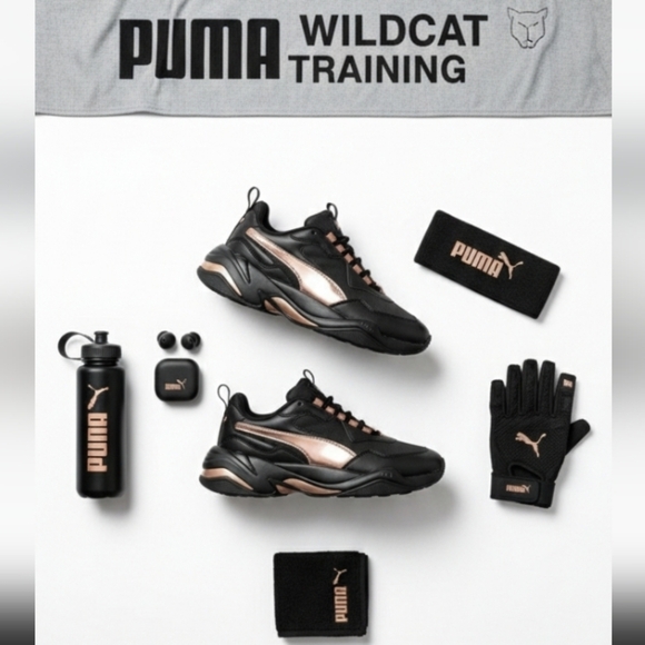 Puma Shoes - Puma Thunder Electric Sneakers Rose Gold Black Size 9